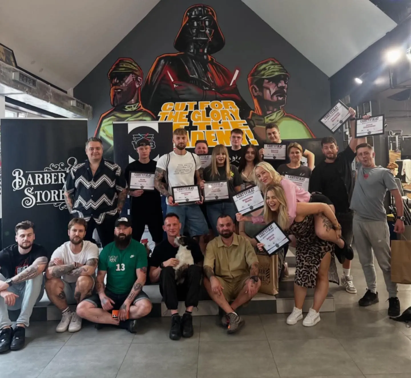 Dominik Dziwoń na szkoleniu